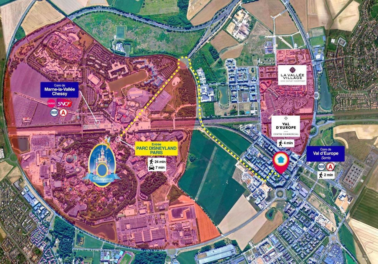 Disneyland-Paris 7 Pers, Netflix, Wifi, 2 Parking 쉐시 외부 사진